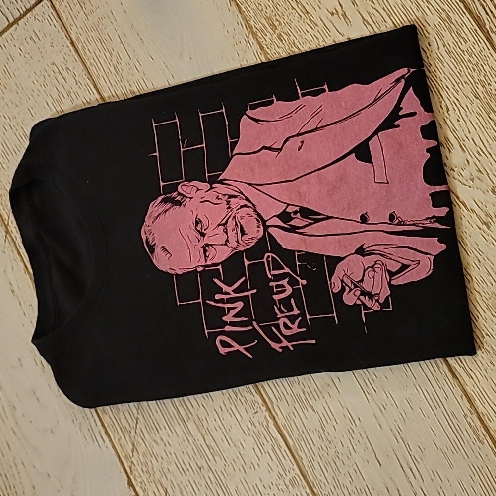 🩷Pink Freud Funny Pink Floyd The Wall satire tshirt mens S/M